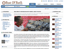 Tablet Screenshot of bestofbatik.com